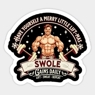 Swole Lift-mas Sticker